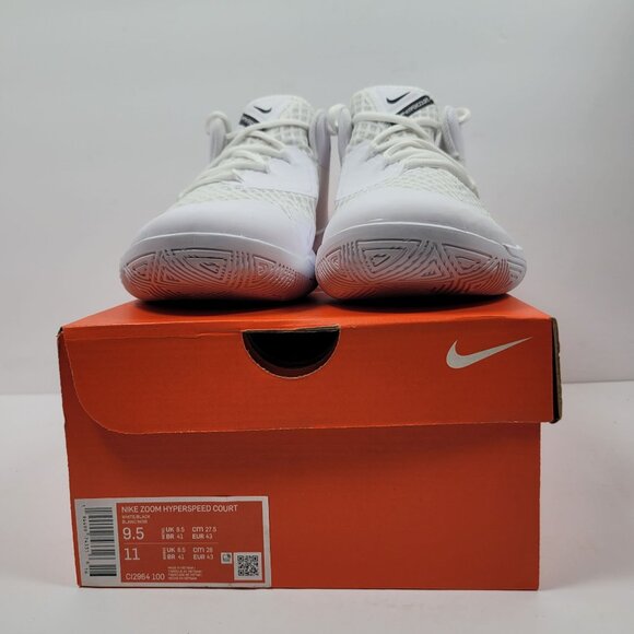 Nike Zoom Hyperspeed Court Men's White Black Shoes CI2964-100 US Size 9.5 NWB - Picture 2 of 10